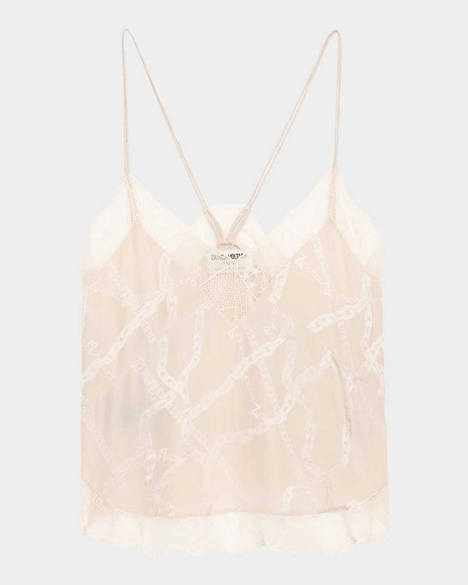 Cabri Silk Jacquard Tank Top